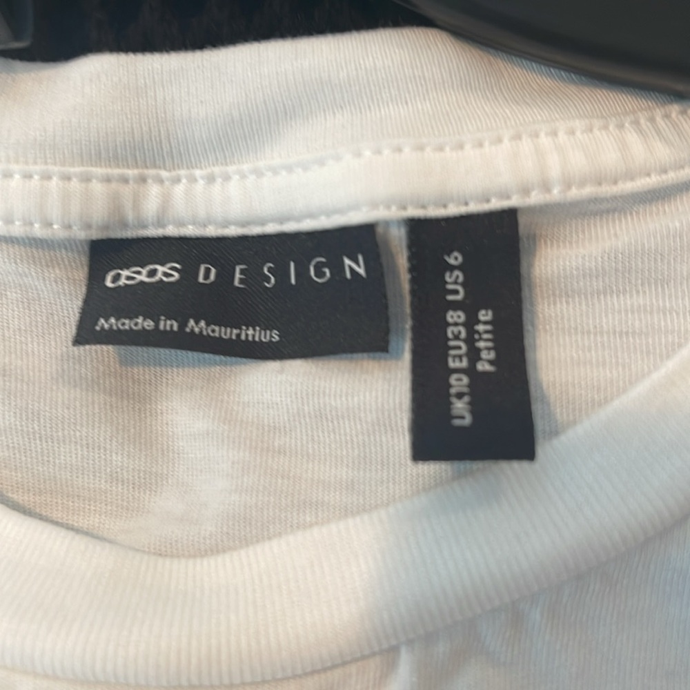 ASOS orange stripe pant and ASOS white tee - Picture 3 of 7
